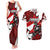 Personalized Canada Hockey Warrior Couples Matching Tank Maxi Dress and Hawaiian Shirt Bold Maple Leaf Sports Art