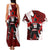 Personalized Canada Hockey Warrior Couples Matching Tank Maxi Dress and Hawaiian Shirt Bold Maple Leaf Sports Art