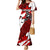 Personalized Canada Hockey Warrior Family Matching Mermaid Dress and Hawaiian Shirt Bold Maple Leaf Sports Art