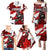 Personalized Canada Hockey Warrior Family Matching Puletasi and Hawaiian Shirt Bold Maple Leaf Sports Art