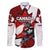 Personalized Canada Hockey Warrior Family Matching Puletasi and Hawaiian Shirt Bold Maple Leaf Sports Art