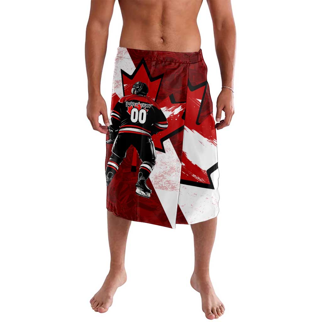 Personalized Canada Hockey Warrior Lavalava Bold Maple Leaf Sports Art