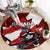 Canada Hockey Warrior Round Carpet Bold Maple Leaf Sports Art