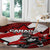 Canada Hockey Warrior Round Carpet Bold Maple Leaf Sports Art