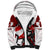 Personalized Canada Hockey Warrior Sherpa Hoodie Bold Maple Leaf Sports Art