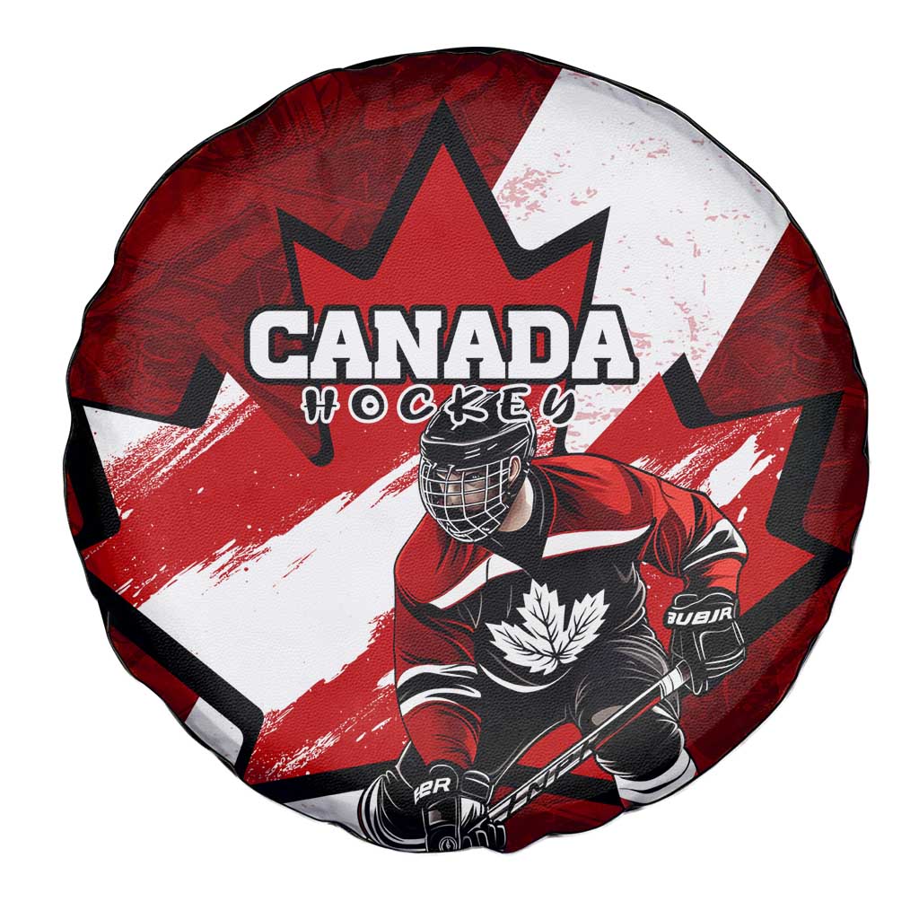 Canada Hockey Warrior Spare Tire Cover Bold Maple Leaf Sports Art