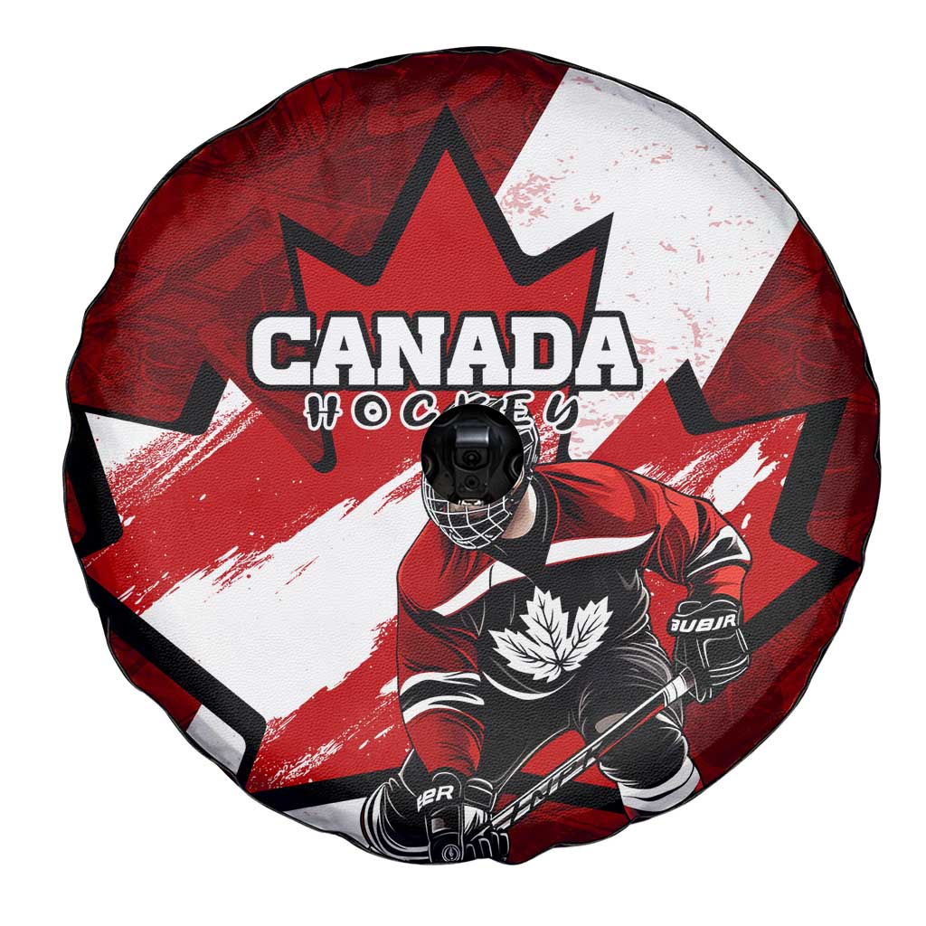 Canada Hockey Warrior Spare Tire Cover Bold Maple Leaf Sports Art