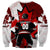 Personalized Canada Hockey Warrior Sweatshirt Bold Maple Leaf Sports Art