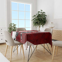 Canada Hockey Warrior Tablecloth Bold Maple Leaf Sports Art