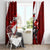 Canada Hockey Warrior Window Curtain Bold Maple Leaf Sports Art