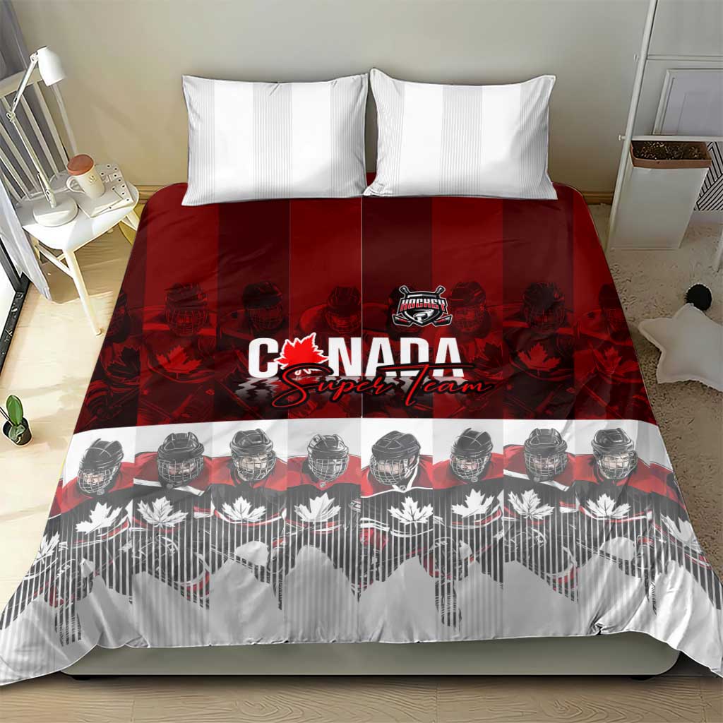 Canada Super Team Bedding Set Dynamic Ice Hockey Legacy