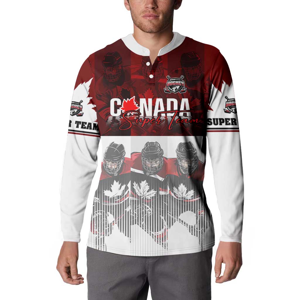 Canada Super Team Button Sweatshirt Dynamic Ice Hockey Legacy