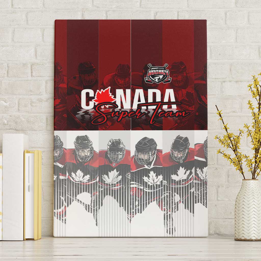 Canada Super Team Canvas Wall Art Dynamic Ice Hockey Legacy