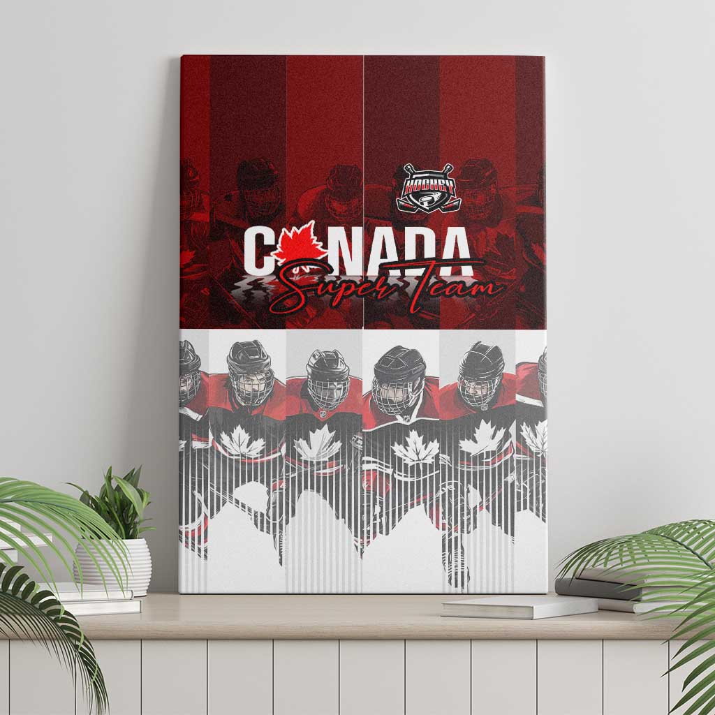Canada Super Team Canvas Wall Art Dynamic Ice Hockey Legacy