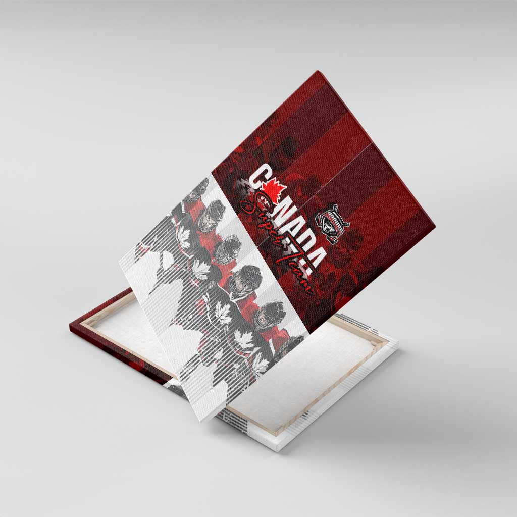 Canada Super Team Canvas Wall Art Dynamic Ice Hockey Legacy