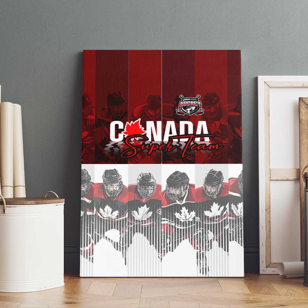 Canada Super Team Canvas Wall Art Dynamic Ice Hockey Legacy