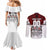Canada Super Team Couples Matching Mermaid Dress and Long Sleeve Button Shirt Dynamic Ice Hockey Legacy