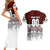 Canada Super Team Couples Matching Short Sleeve Bodycon Dress and Hawaiian Shirt Dynamic Ice Hockey Legacy