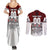 Canada Super Team Couples Matching Summer Maxi Dress and Long Sleeve Button Shirt Dynamic Ice Hockey Legacy