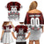 Canada Super Team Family Matching Off Shoulder Short Dress and Hawaiian Shirt Dynamic Ice Hockey Legacy