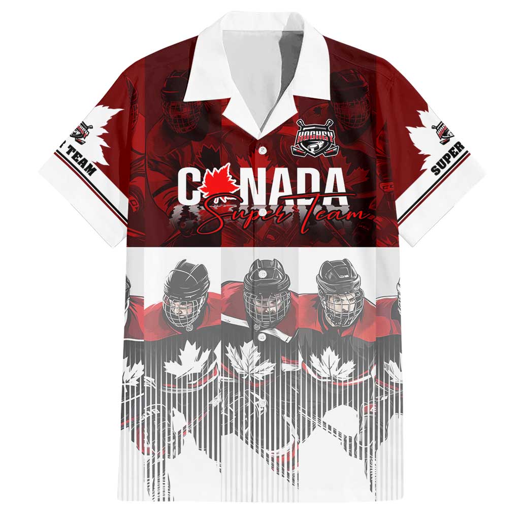 Canada Super Team Hawaiian Shirt Dynamic Ice Hockey Legacy