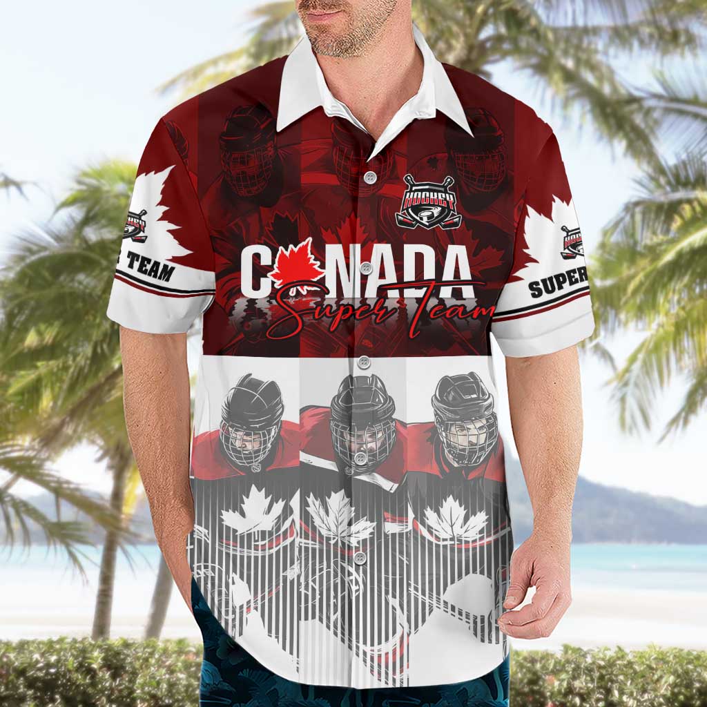 Canada Super Team Hawaiian Shirt Dynamic Ice Hockey Legacy