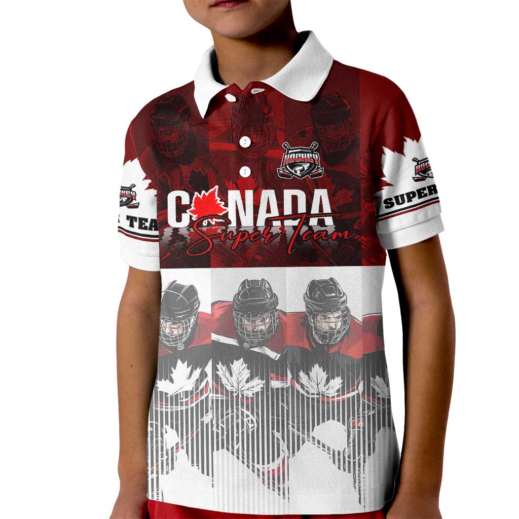 Canada Super Team Kid Polo Shirt Dynamic Ice Hockey Legacy
