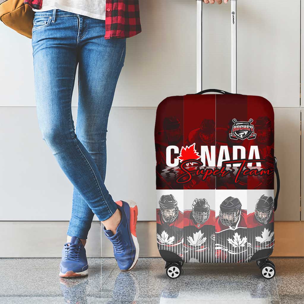Canada Super Team Luggage Cover Dynamic Ice Hockey Legacy