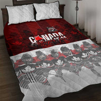 Canada Super Team Quilt Bed Set Dynamic Ice Hockey Legacy