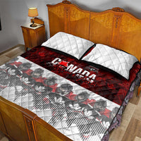 Canada Super Team Quilt Bed Set Dynamic Ice Hockey Legacy