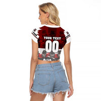 Canada Super Team Raglan Cropped T Shirt Dynamic Ice Hockey Legacy