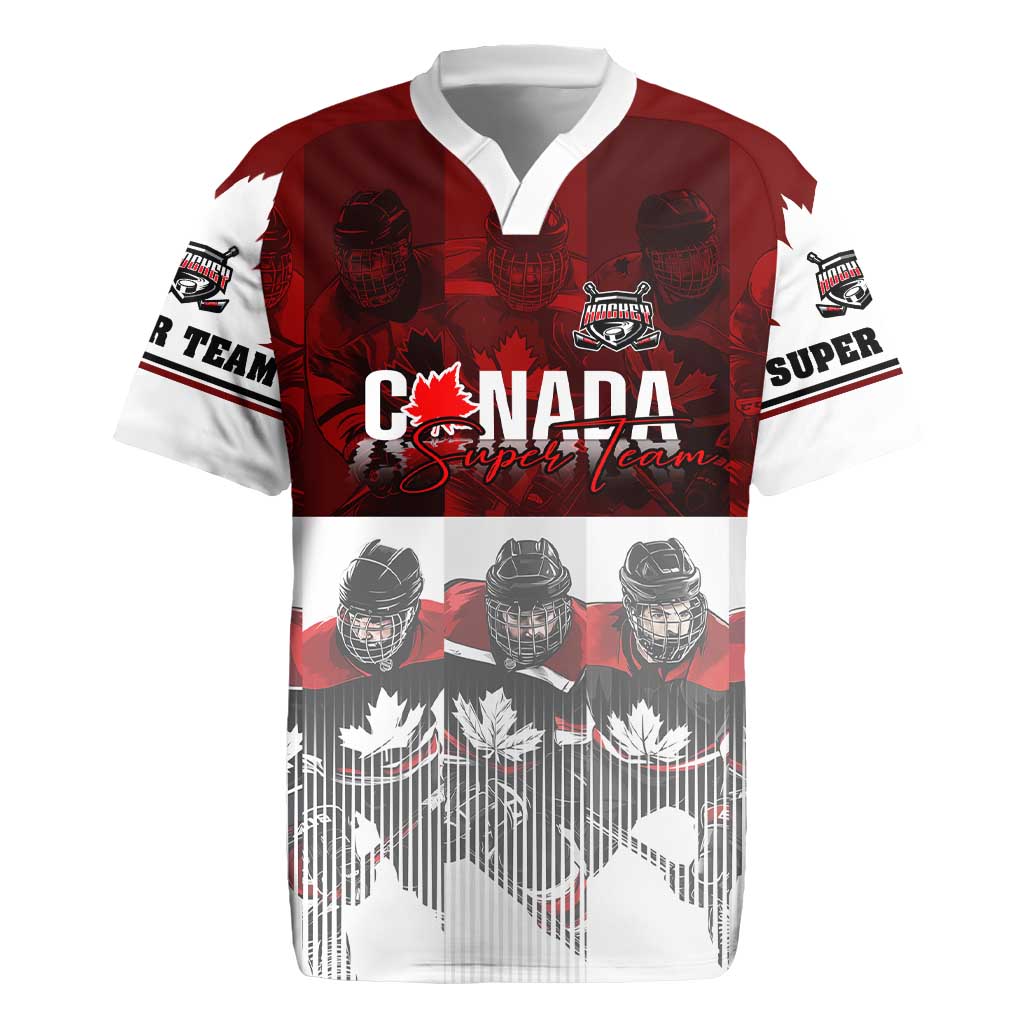 Canada Super Team Rugby Jersey Dynamic Ice Hockey Legacy