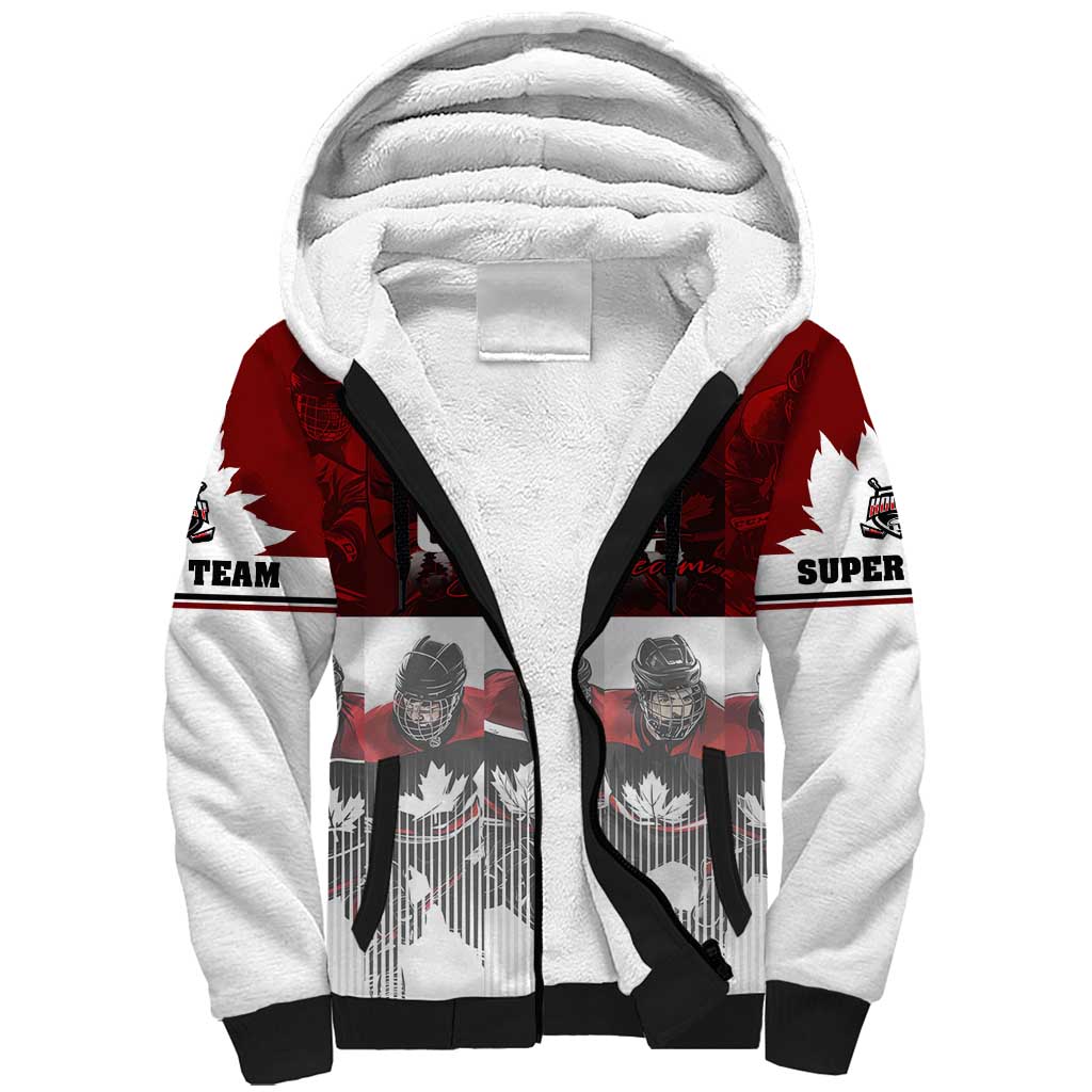 Canada Super Team Sherpa Hoodie Dynamic Ice Hockey Legacy