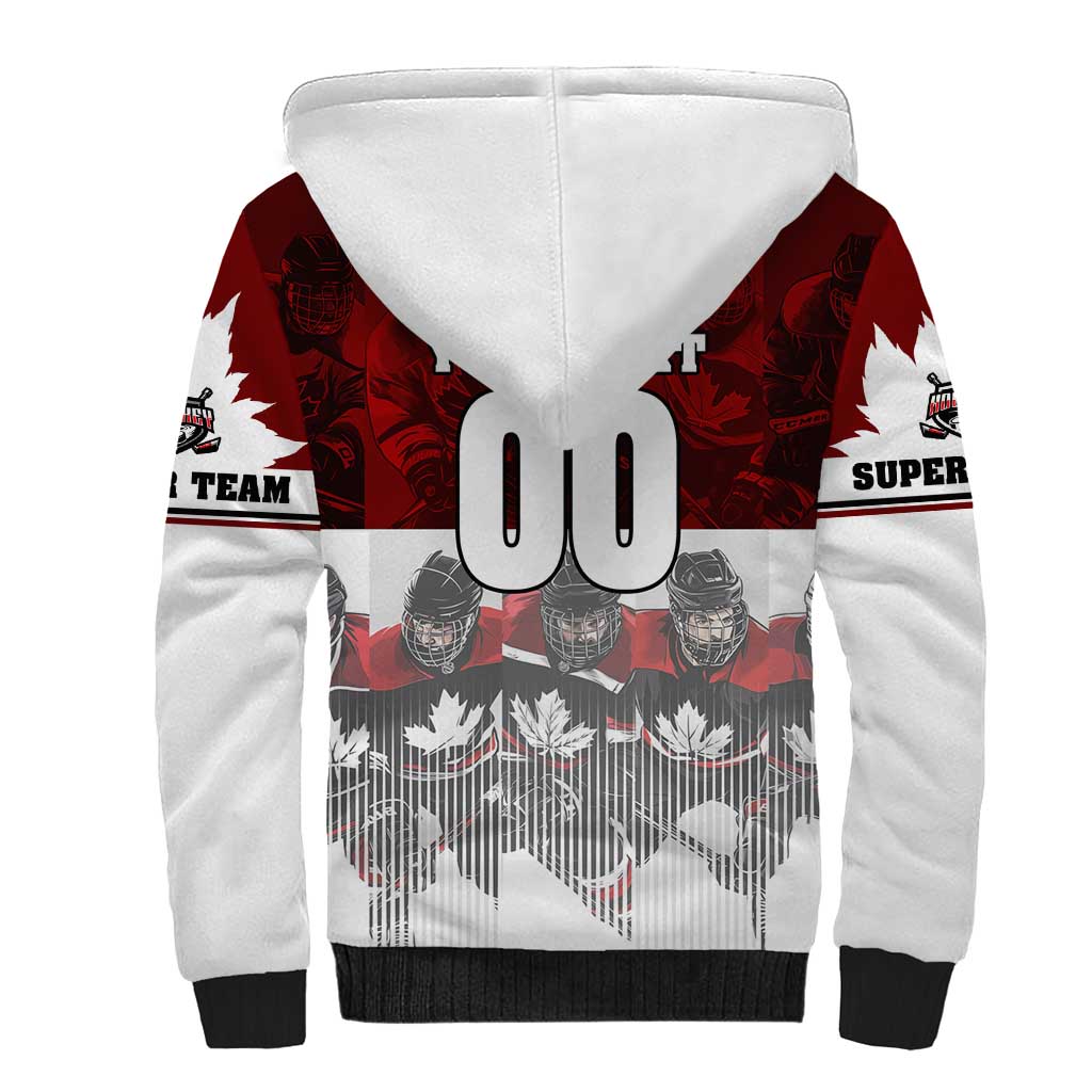Canada Super Team Sherpa Hoodie Dynamic Ice Hockey Legacy