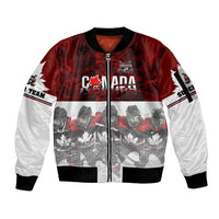 Canada Super Team Sleeve Zip Bomber Jacket Dynamic Ice Hockey Legacy