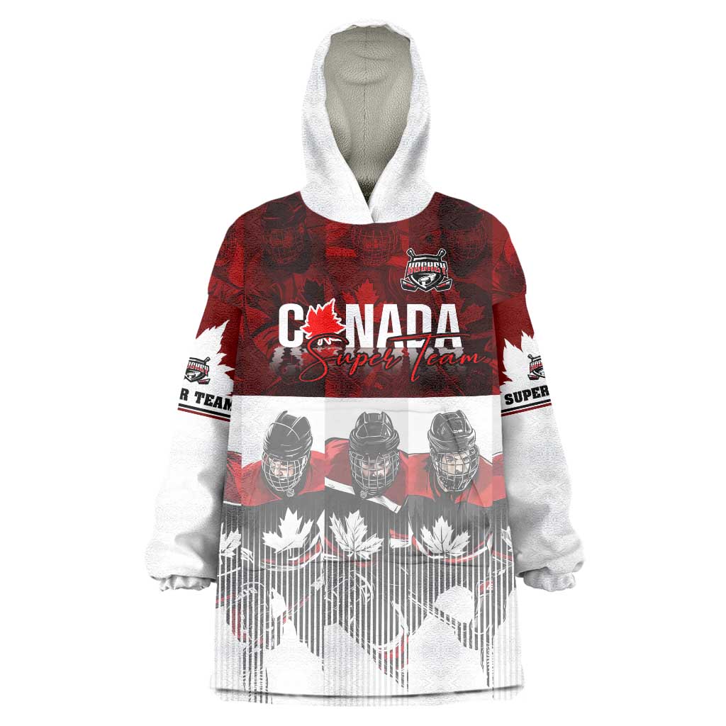 Canada Super Team Wearable Blanket Hoodie Dynamic Ice Hockey Legacy