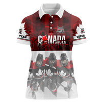 Canada Super Team Women Polo Shirt Dynamic Ice Hockey Legacy