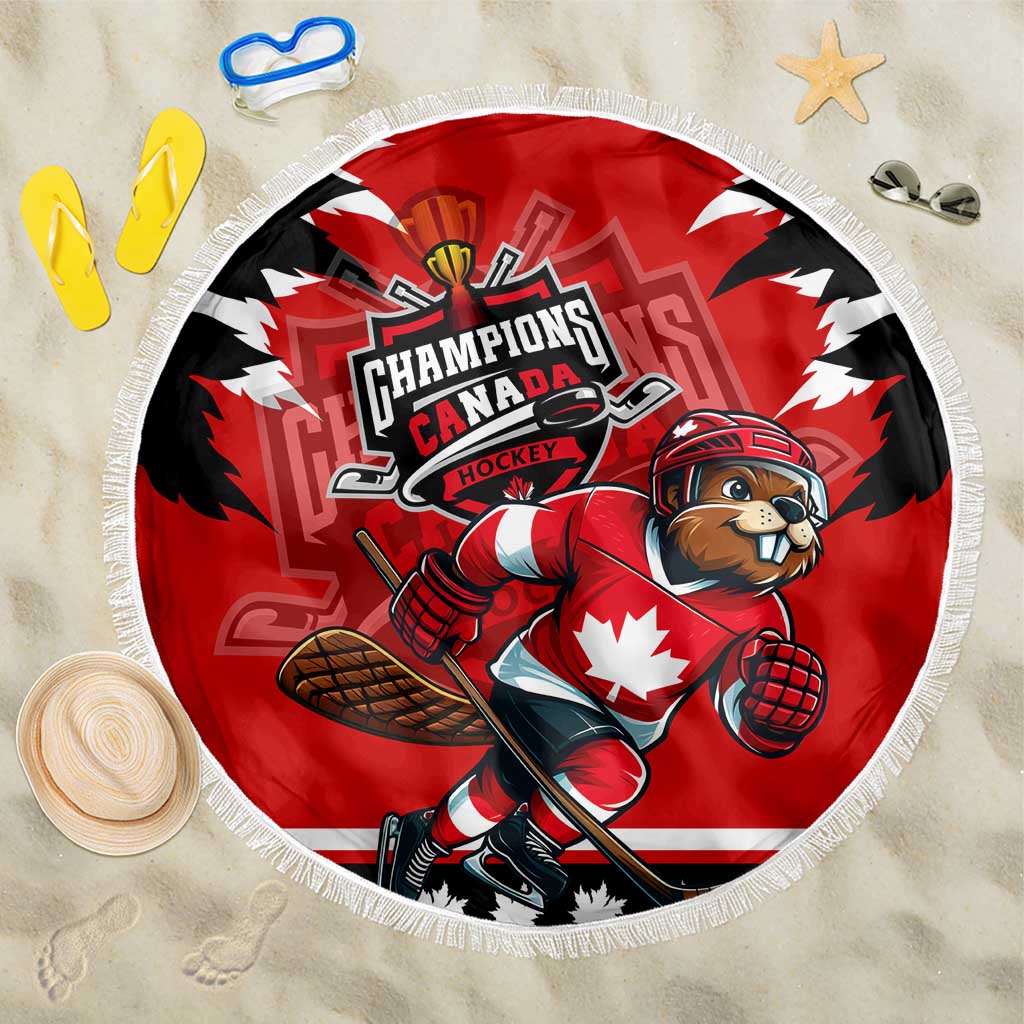 Champions Canada Hockey Beach Blanket Fierce Beaver on Ice