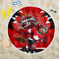 Champions Canada Hockey Beach Blanket Fierce Beaver on Ice