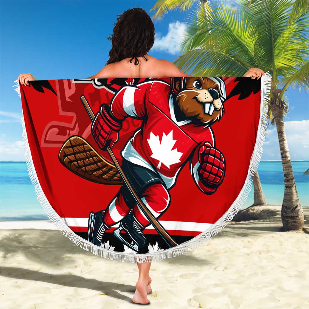 Champions Canada Hockey Beach Blanket Fierce Beaver on Ice