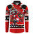 Personalized Champions Canada Hockey Button Sweatshirt Fierce Beaver on Ice