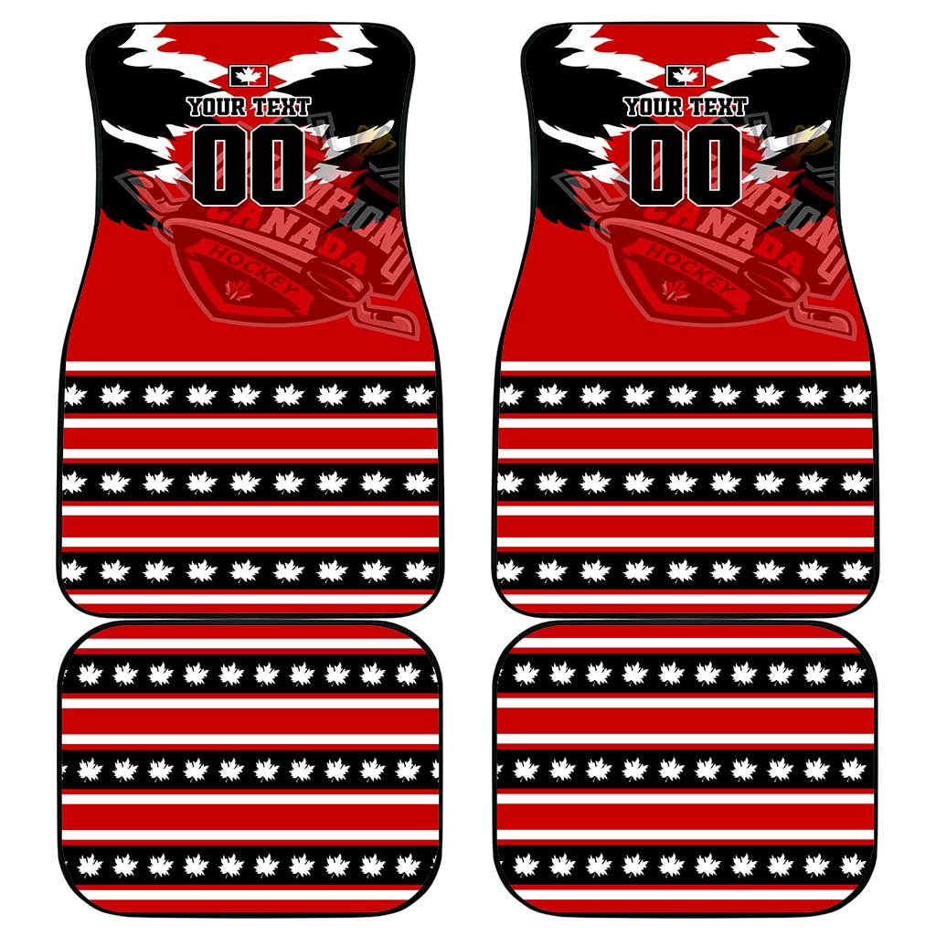 Champions Canada Hockey Car Mats Fierce Beaver on Ice