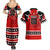 Personalized Champions Canada Hockey Couples Matching Summer Maxi Dress and Hawaiian Shirt Fierce Beaver on Ice