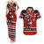 Personalized Champions Canada Hockey Couples Matching Tank Maxi Dress and Hawaiian Shirt Fierce Beaver on Ice