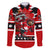 Personalized Champions Canada Hockey Family Matching Off Shoulder Maxi Dress and Hawaiian Shirt Fierce Beaver on Ice