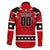 Personalized Champions Canada Hockey Family Matching Off Shoulder Maxi Dress and Hawaiian Shirt Fierce Beaver on Ice