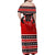 Personalized Champions Canada Hockey Family Matching Off Shoulder Maxi Dress and Hawaiian Shirt Fierce Beaver on Ice