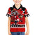 Personalized Champions Canada Hockey Family Matching Off Shoulder Maxi Dress and Hawaiian Shirt Fierce Beaver on Ice