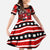 Personalized Champions Canada Hockey Family Matching Summer Maxi Dress and Hawaiian Shirt Fierce Beaver on Ice