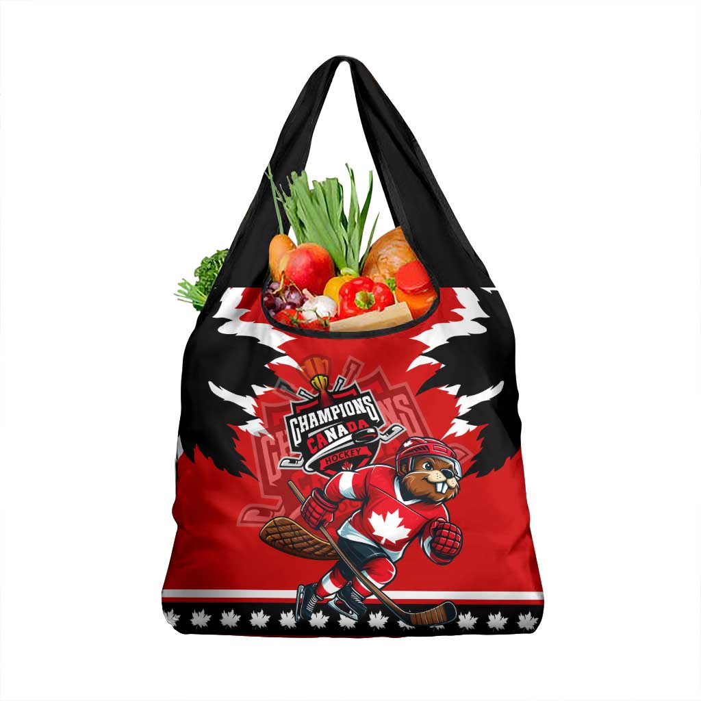 Champions Canada Hockey Grocery Bag Fierce Beaver on Ice